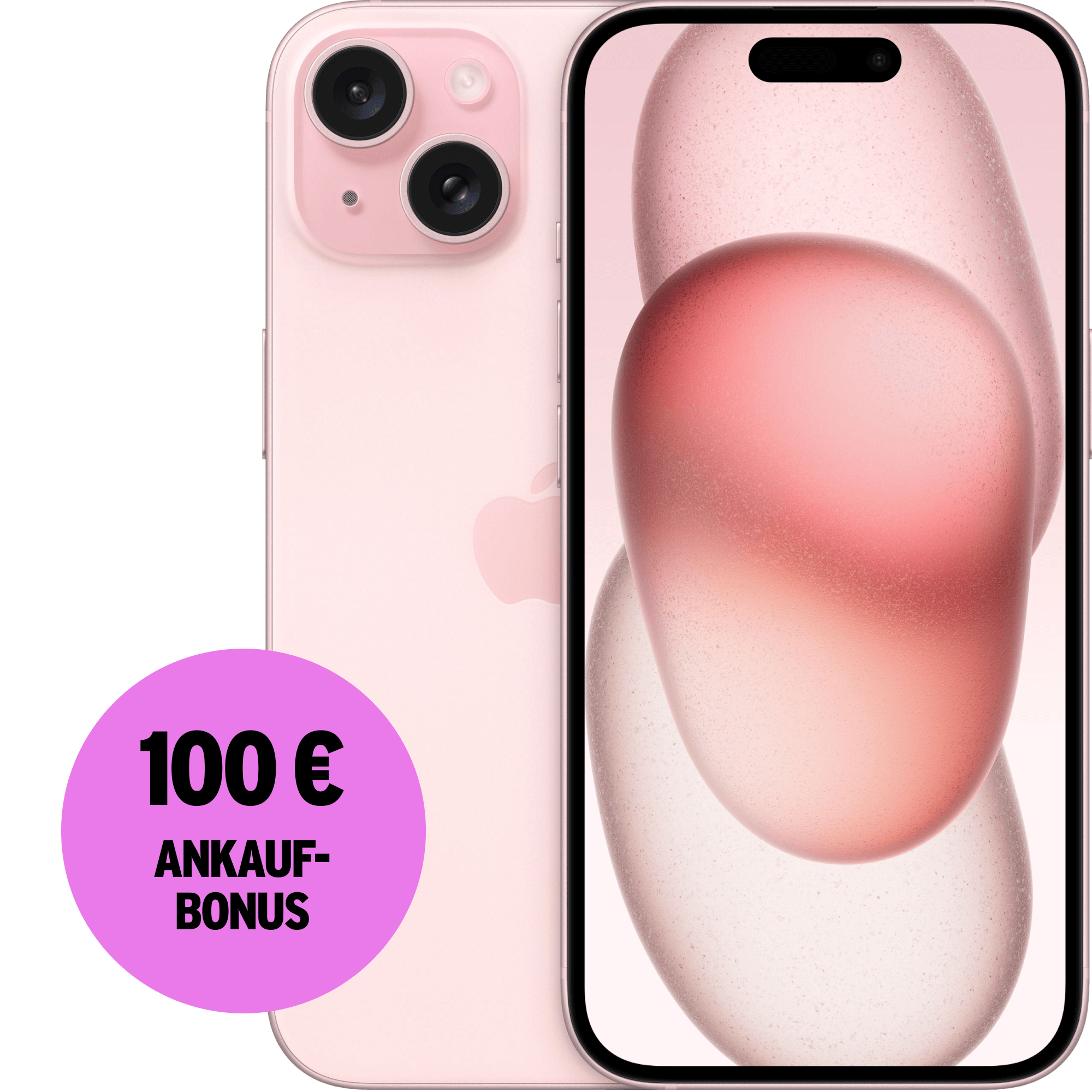 auf iPhone günstig Kaufen-Apple iPhone 15 128 GB rosé mit Allnet Flat M Flex mit GB+. Apple iPhone 15 128 GB rosé mit Allnet Flat M Flex mit GB+ <![CDATA[Zum innovativen neuen Design gehört das Glas auf der Rückseite, bei dem die Farbe in das gesamte Material eingebrac